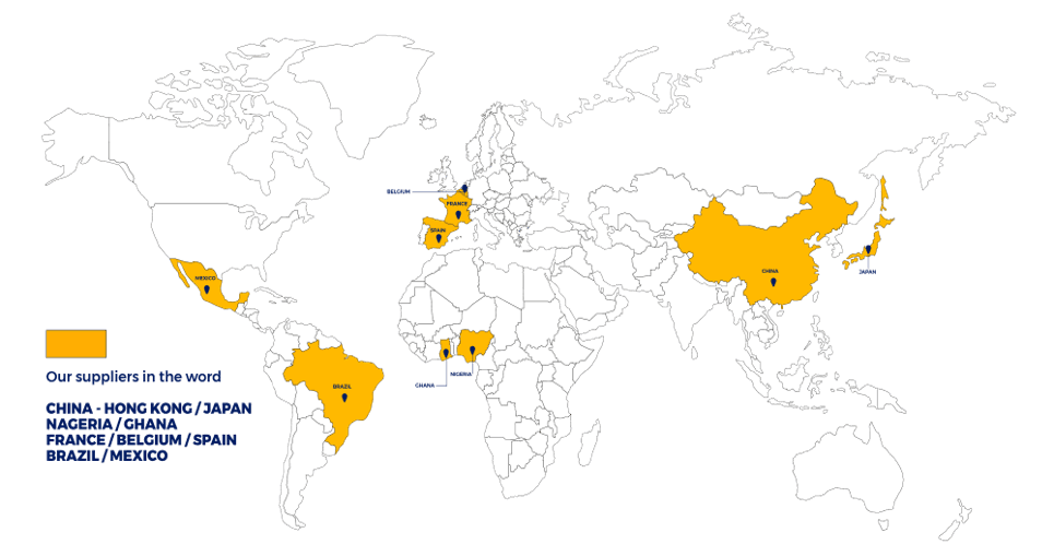 Our suppliers worldwide